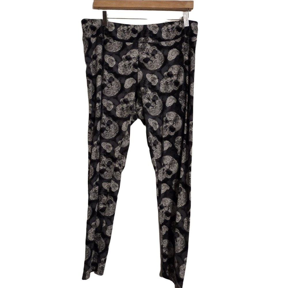 Lace Skull Leggings Size Extra Large XL 16-18 Halloween
